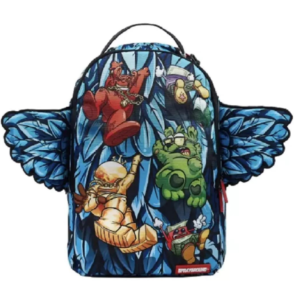 Balo Sprayground Wall Street Shark White Blue W0635802 Balo Sprayground Wall Street Shark White Blue W0635802