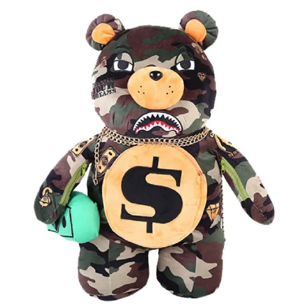 Balo Sprayground Money Bear Doll 'Camo' W0637001