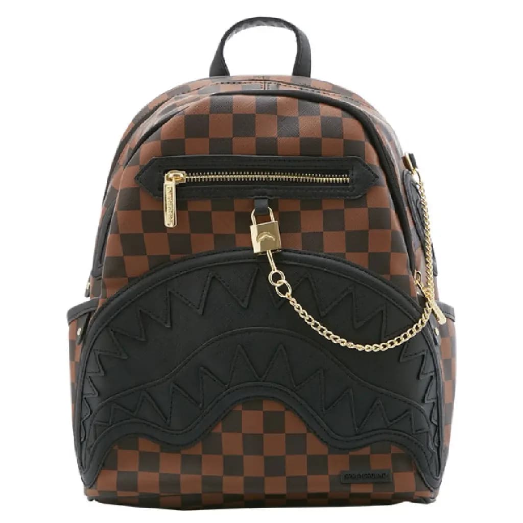 Balo Sprayground Caro Shark 'Brown Black' W0815720 Balo Sprayground Caro Shark 'Brown Black' W0815720