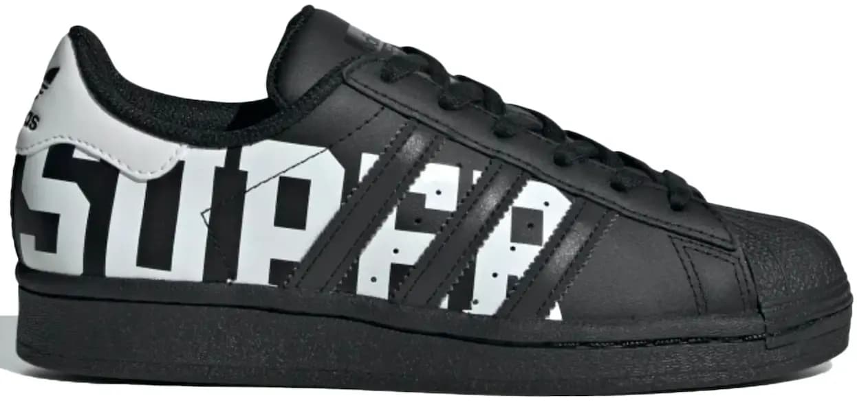 Giày Adidas Superstar 'Black Big Logo' FV3745