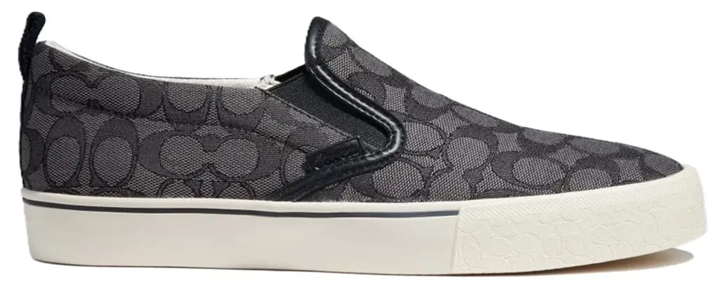 Giày Coach Skate Slip On 'Charcoal And Black' CA909