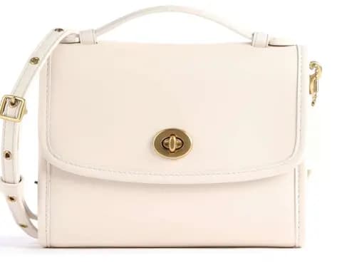 Túi Coach Kip Crossbody Bag Leather Ivory C3486 B4 HA
