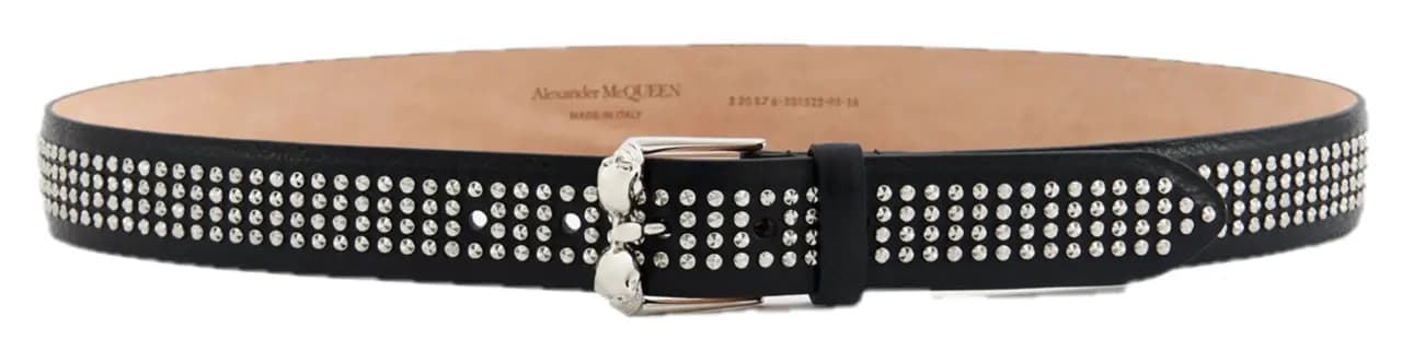 Thắt Lưng Alexander McQUEEN Twin Skull 'Black' 5508761AC9N1000