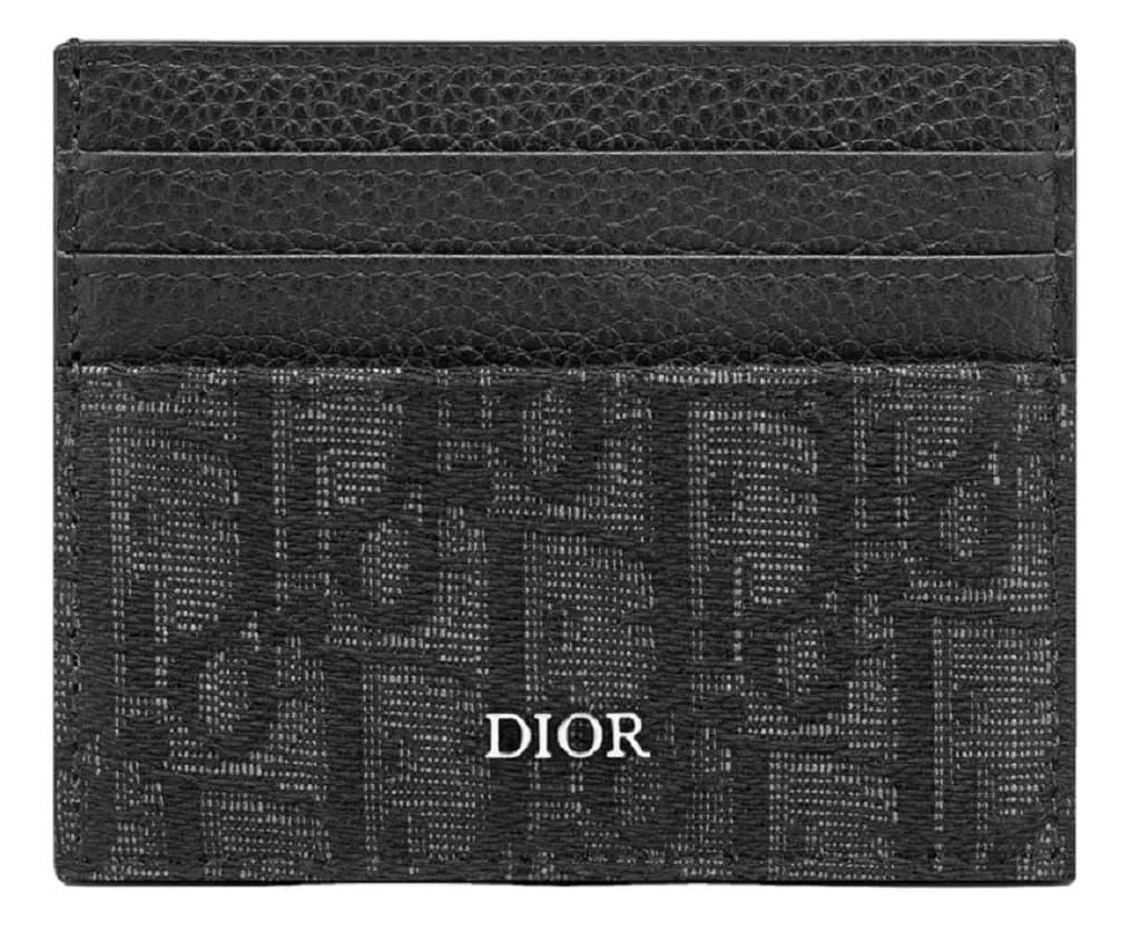 Ví Dior Card Holder 'Black Dior Oblique Jacquard' 2ESCH135YSE-H03E