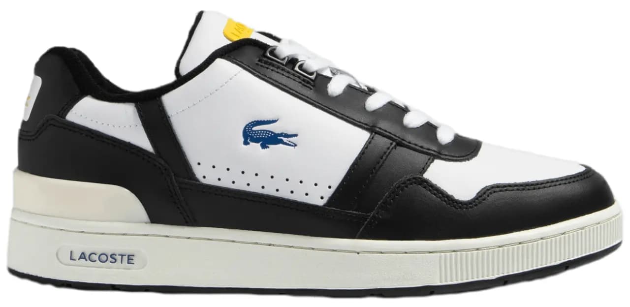 Giày Lacoste T-Clip 'Black White' 45SMA0076