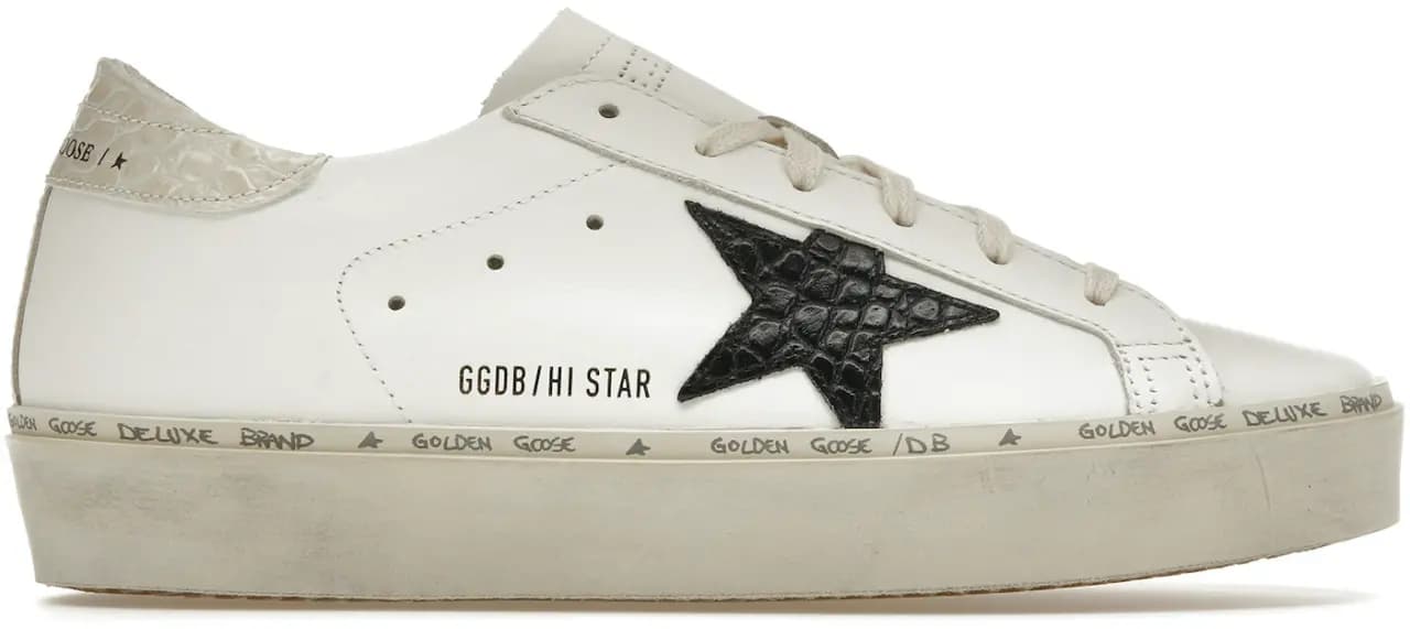 Giày Golden Goose High Star Crocodile 'White' GWF00118-F004130-11386