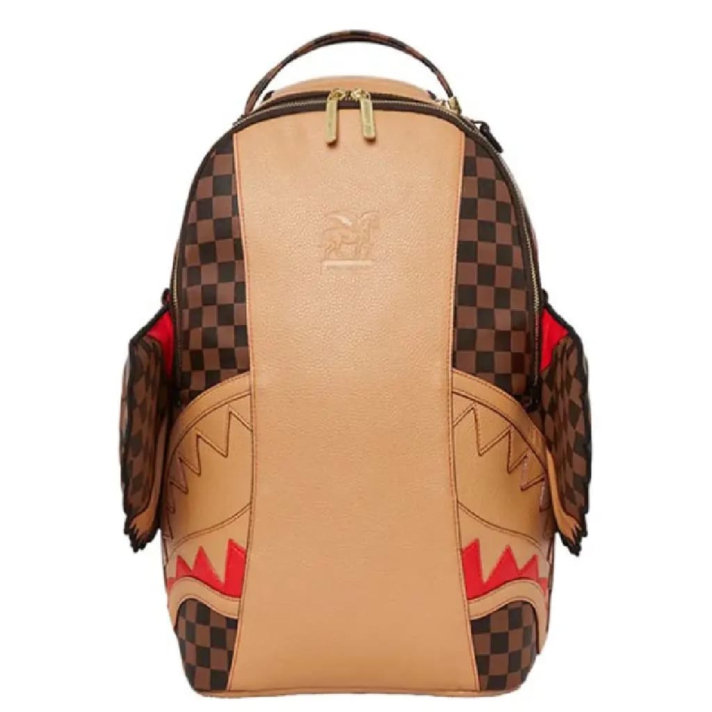 Balo Sprayground Retro Style Shark Mouth 'Brown' W0835702 Balo Sprayground Retro Style Shark Mouth 'Brown' W0835702