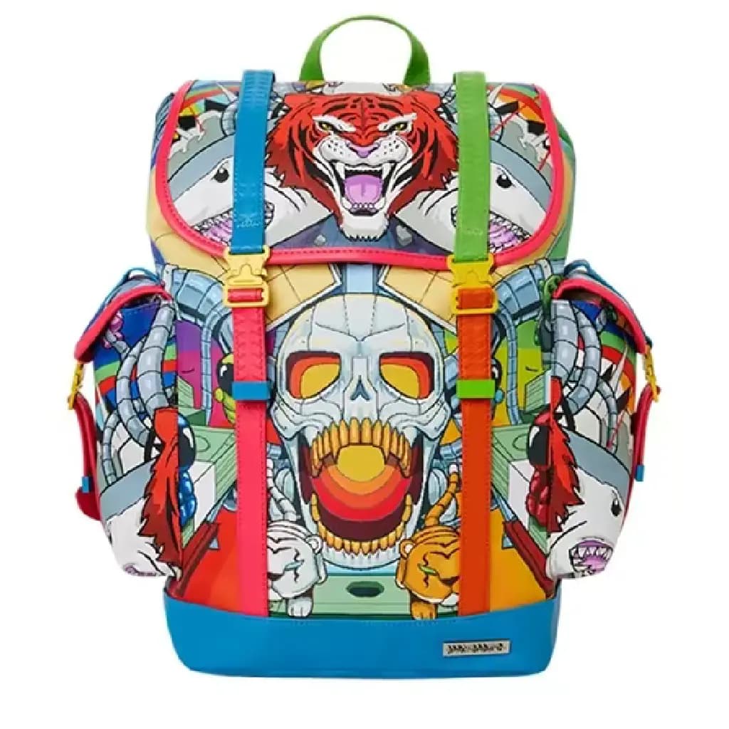 Balo Sprayground Shark Mouth Large 'Space Jungle' W0835718 Balo Sprayground Shark Mouth Large 'Space Jungle' W0835718