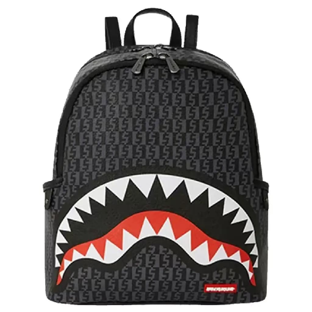 Balo Sprayground Presbyopia Checkerboard Shark Mouth 'Black' W0915702 Balo Sprayground Presbyopia Checkerboard Shark Mouth 'Black' W0915702