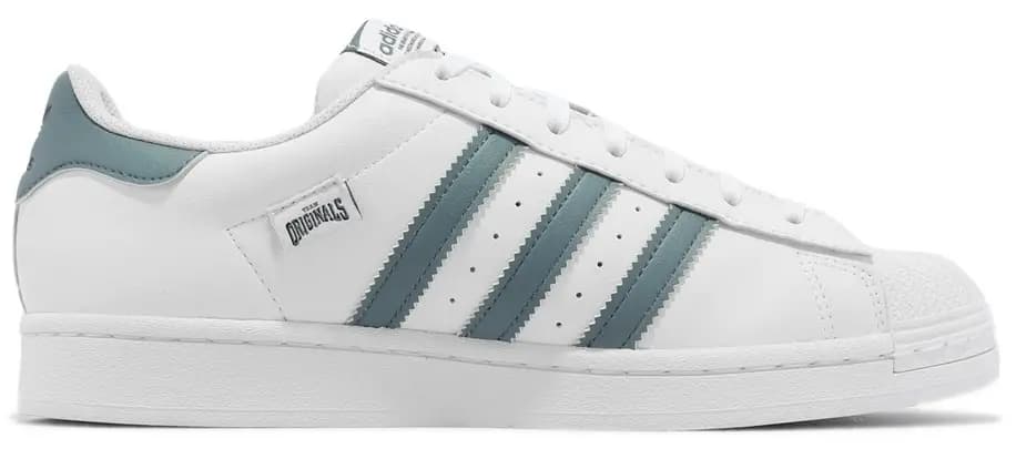 Giày Adidas Superstar 'White Blue' HQ6455