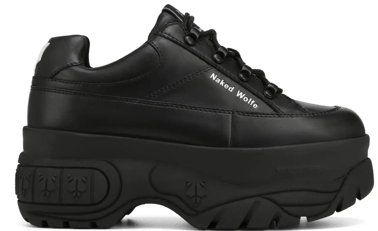 Giày Naked Wolfe Sporty 'Black Leather'