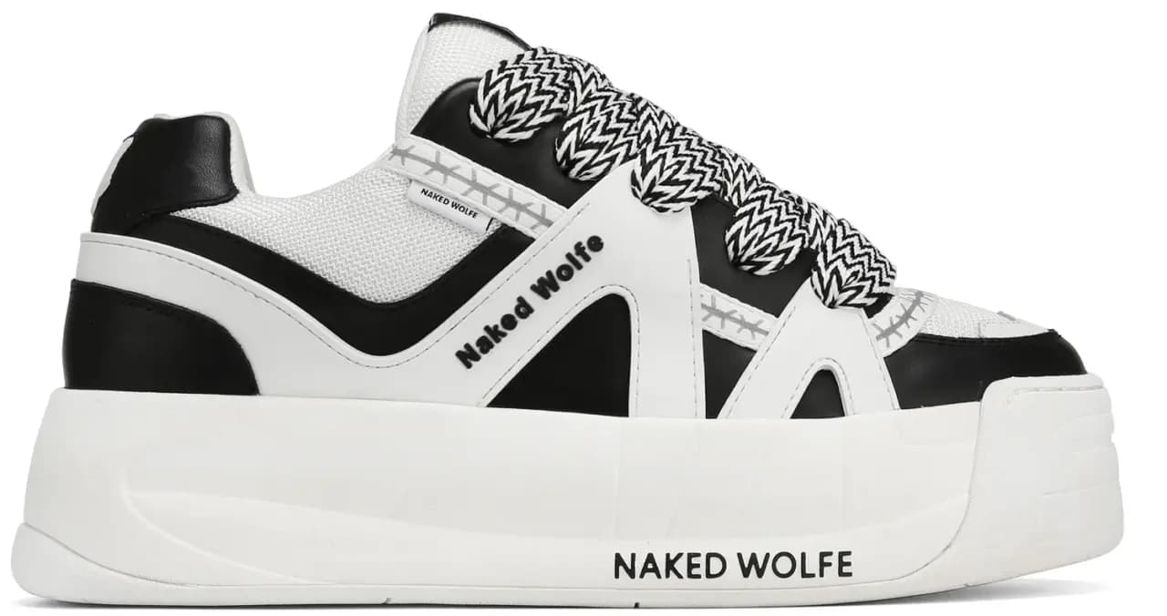Giày Naked Wolfe Slide 'Black White Combo'
