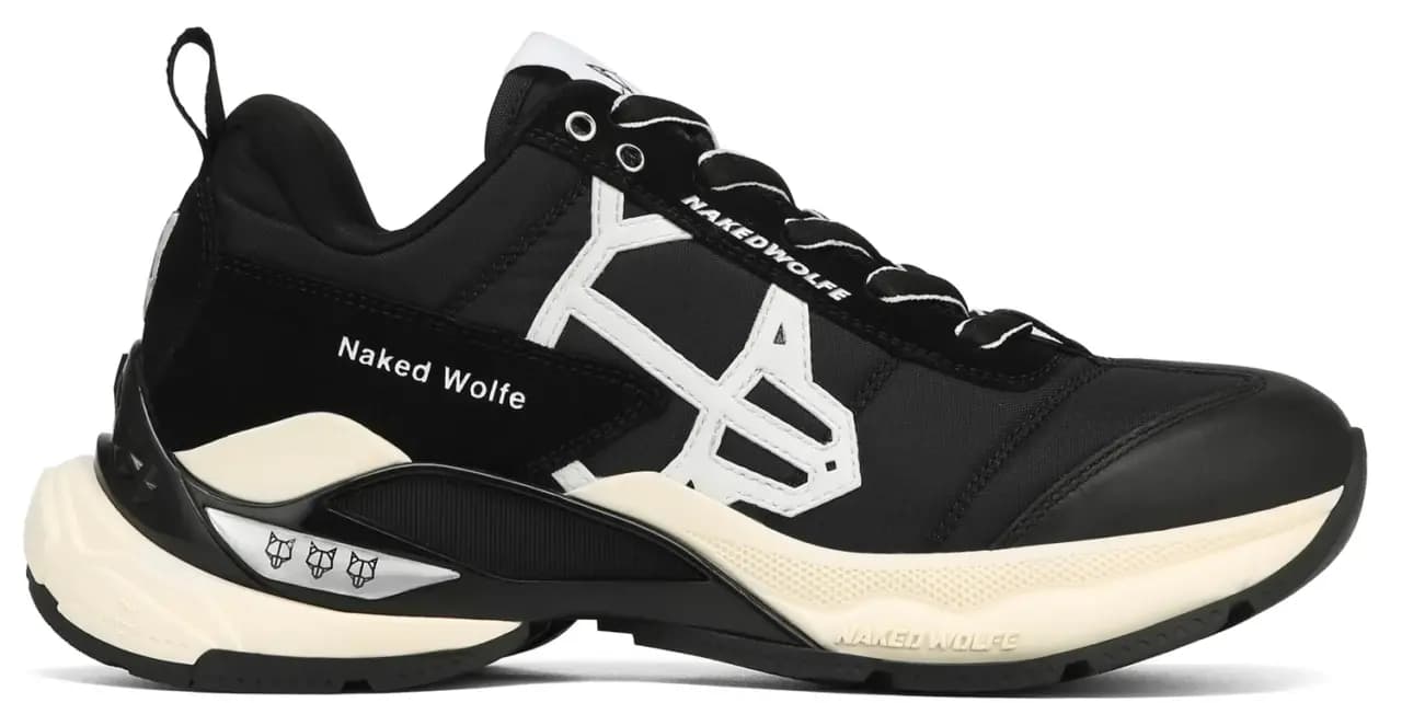 Giày Naked Wolfe Society 'Black Nylon'
