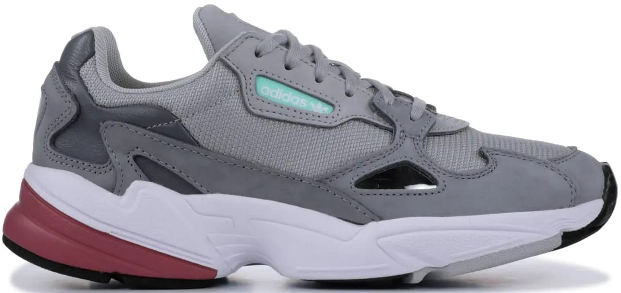 Giày Adidas Falcon 'Grey Maroon' D96698