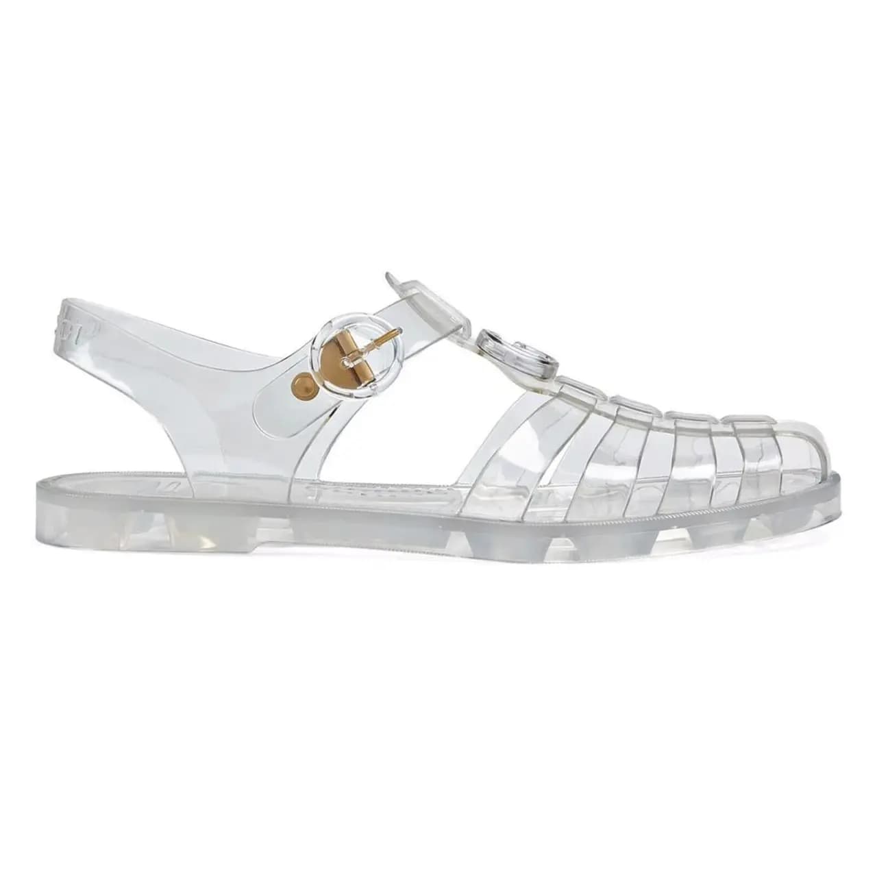 Dép Gucci Sandal With Double G 'Silver' 674133-JFM00-8300