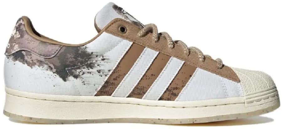 Giày Adidas Superstar 'White Brown' IG5976