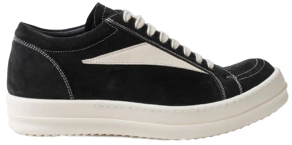 Giày Rick Owens Suede Vintage 'Black Milk White' RP01C5888LVSLPO-911