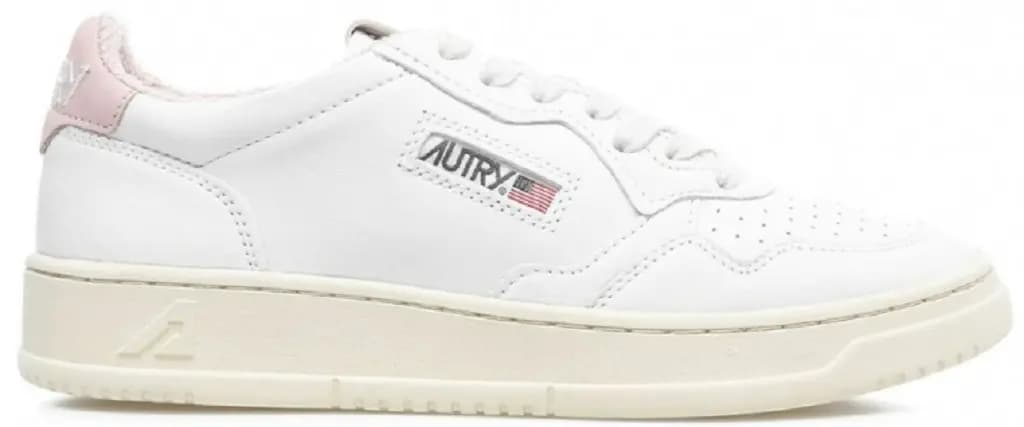 Giày Autry Medalist Low Leather 'White Powder' AULW-SP05