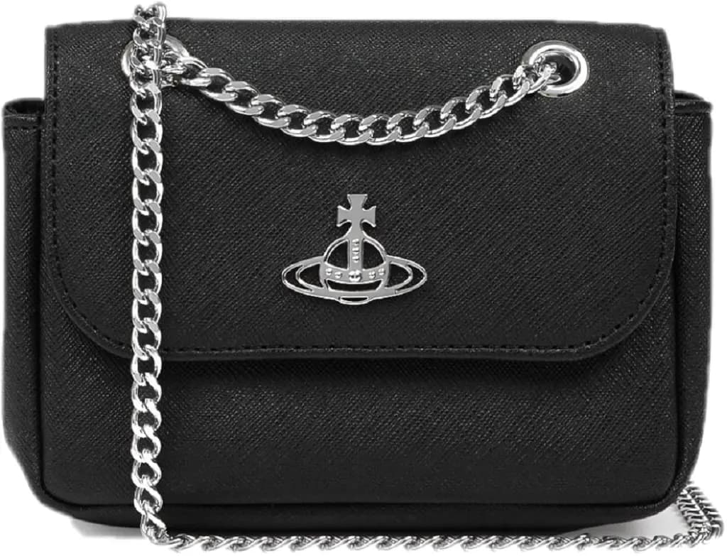Túi Vivienne Westwood Saffiano 'Black' 51040067L001JN401