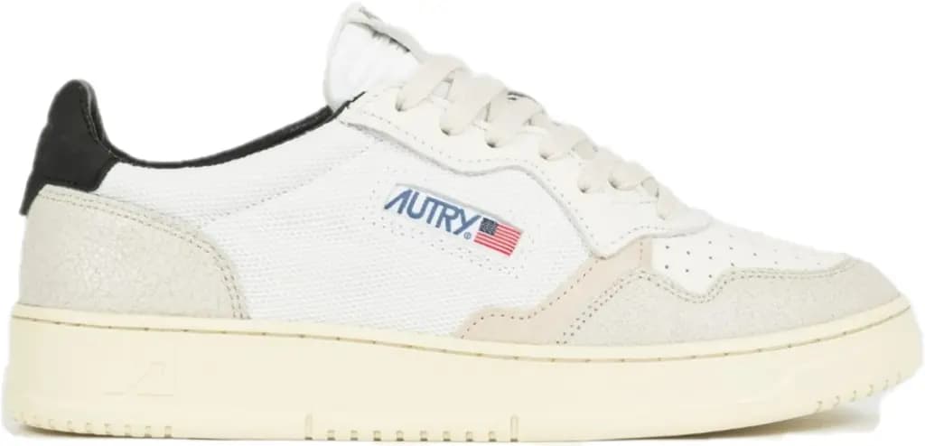 Giày Autry Medalist Low Leather 'White Black' AULM-CN02