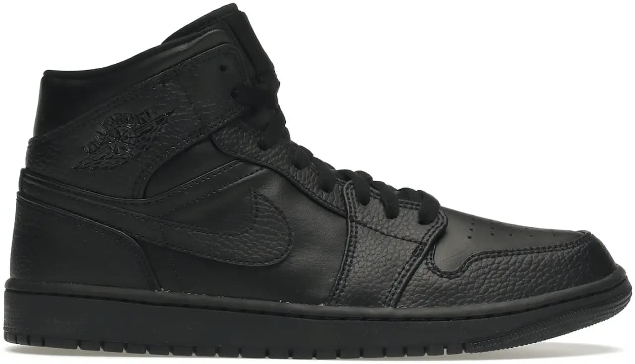 Giày Nike Air Jordan 1 Mid 'Triple Black' 554724-091