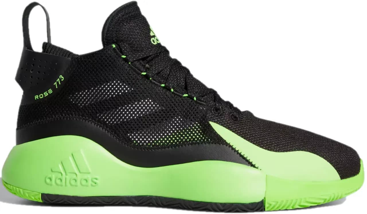 Giày Adidas D Rose 773 2020 'Black Team Solar Green' FZ1268