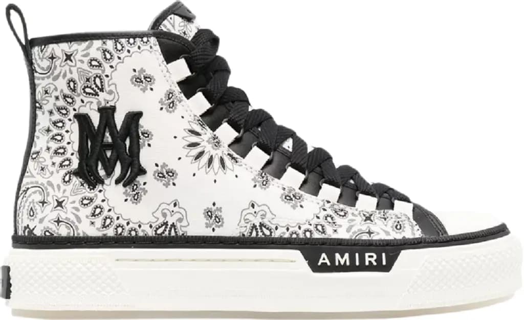Giày Amiri Court High 'Bandana White' MFS007-100 Giày Amiri Court High 'Bandana White' MFS007-100