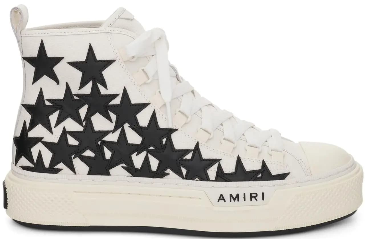 Giày Amiri Stars Court Hi 'White' MFS011-111 Giày Amiri Stars Court Hi 'White' MFS011-111