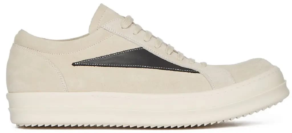 Giày Rick Owens Luxor Suede Vintage 'Milk White Black' RU02C7897LVSLPO-1191