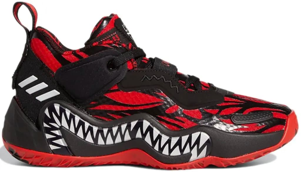 Giày Adidas D.O.N. Issue 3 J x Marvel 'Black Vivid Red' GZ5494