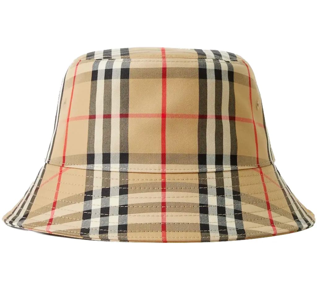Mũ Burberry Vintage Check Cotton Blend Bucket 'Beige' 80269271