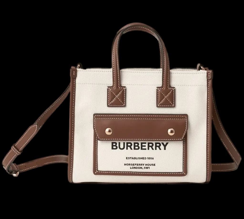 Túi Burberry Mini Freya Tote 'Natural' 80441431