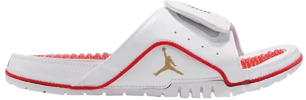 Dép Nike Jordan Hydro 4 Retro 'Red Metallic Gold' 532225-117