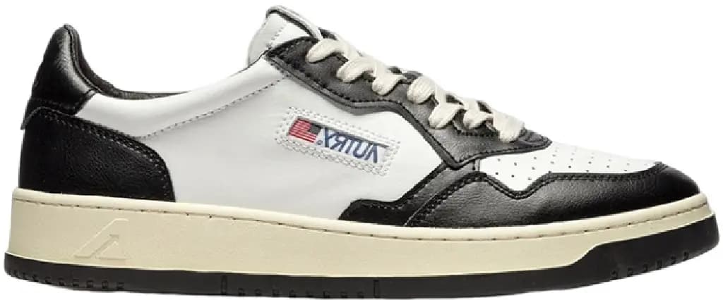 Giày Autry Medalist Low Leather 'Black White' AULM-WB01