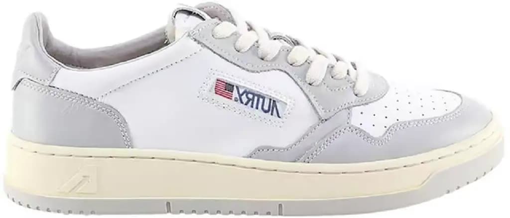 Giày Autry Medalist Low Leather 'Gray White' AULW-WB10