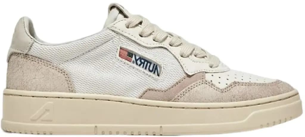 Giày Autry Medalist Low Nubuck Leather 'White' AULW-CN01