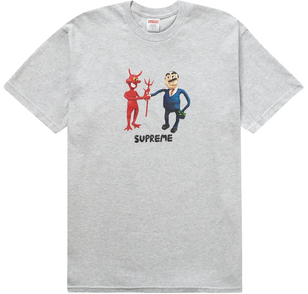 Áo Supreme Business Tee 'Ash Grey'