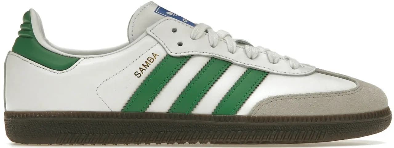 Giày Adidas Samba OG 'Footwear White Green' IG1024