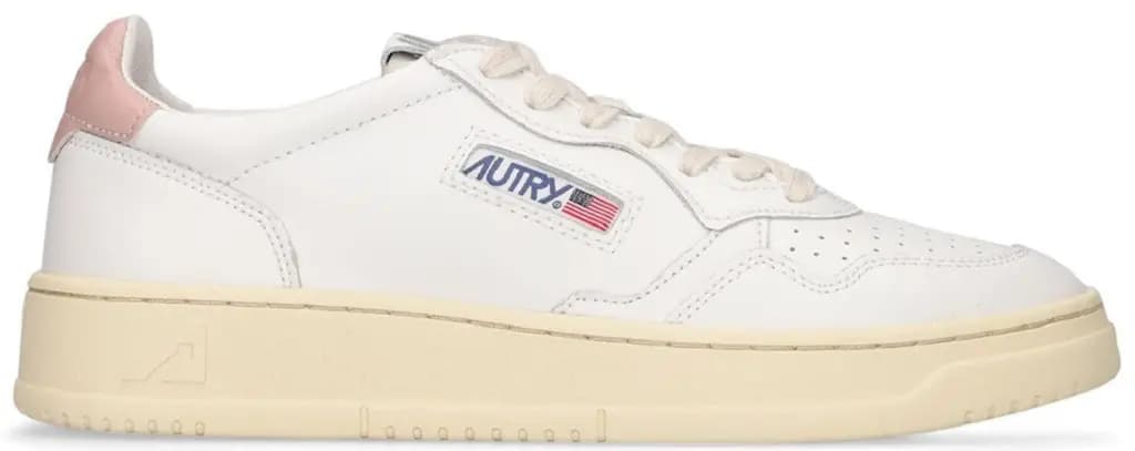 Giày Autry Medalist Low Leather 'White Pink' AULW-LL16