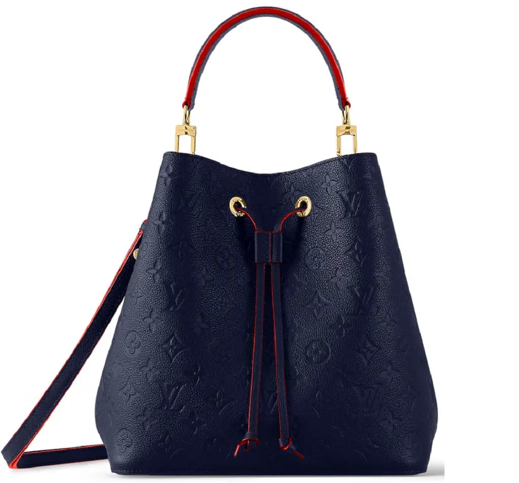 Túi Louis Vuitton Neonoe MM Monogram Empreinte 'Navy Blue Red' M45306