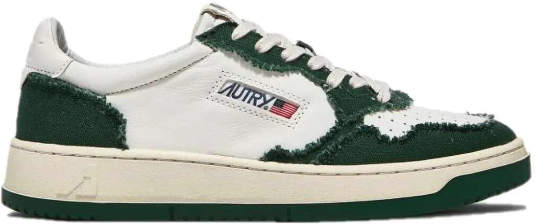 Giày Autry Medalist Low Goatskin Frayed 'White Eden' AULM-CB08
