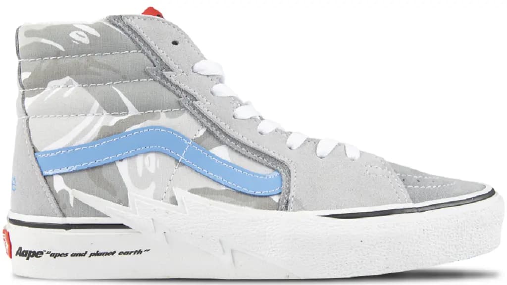 Giày Vans x AAPE Sk8-Hi 'Bolt Grey' VN0A5JIVY311