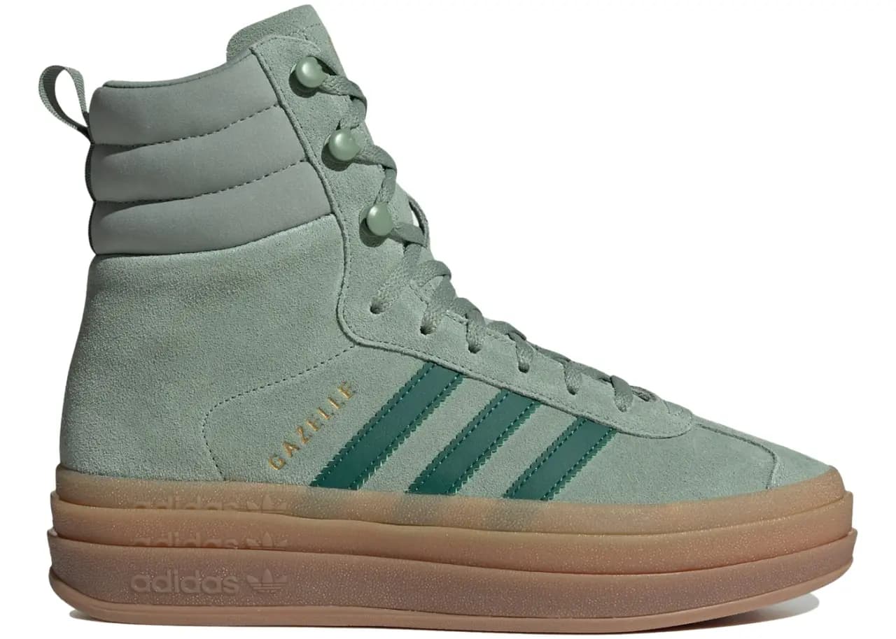 Giày Adidas Gazelle High 'Silver Green' ID6982