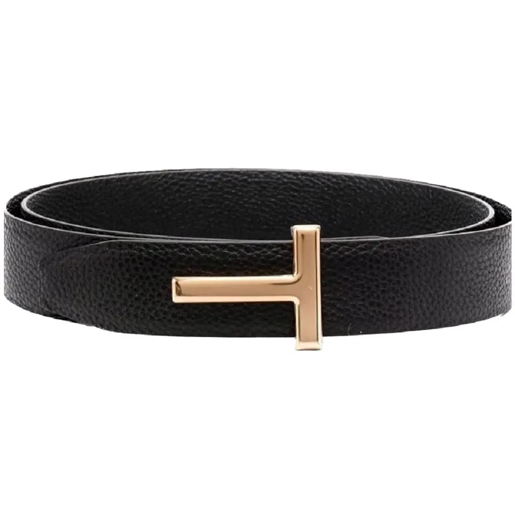 Thắt Lưng Tom Ford T Buckle Reversible Belt 'Black' TB224T-C7906