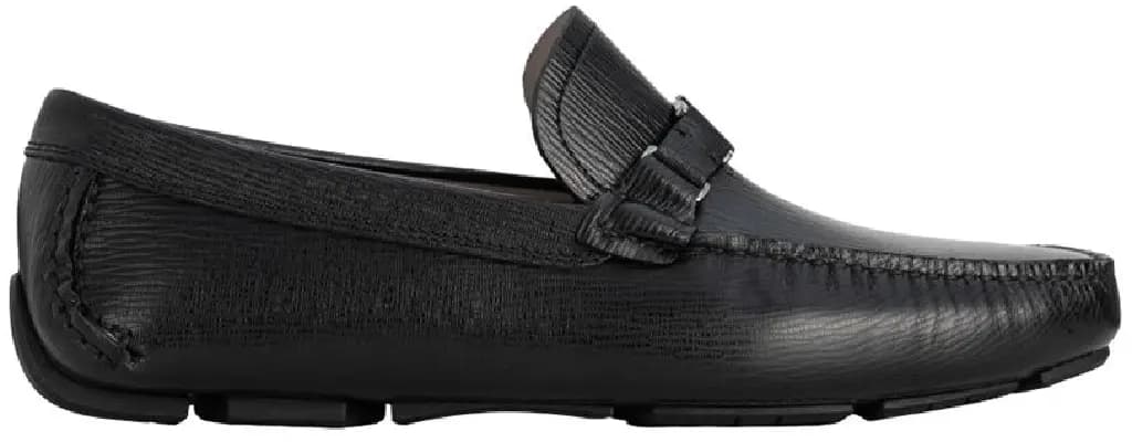Giày Salvatore Ferragamo Mocasin Buckle 'Black' 709326