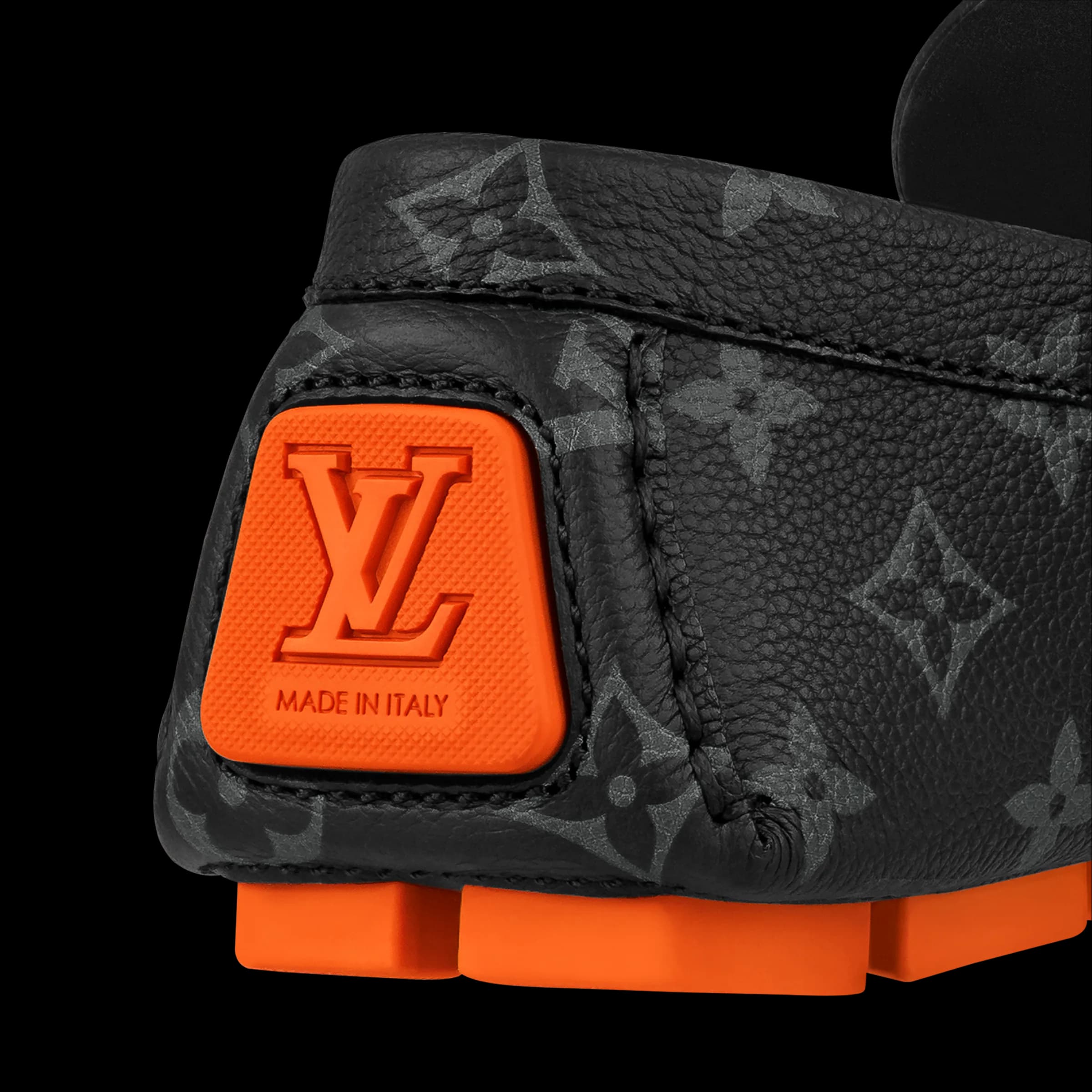 Giày Louis Vuitton LV Driver Mocassin 'Black' 1AAF3E