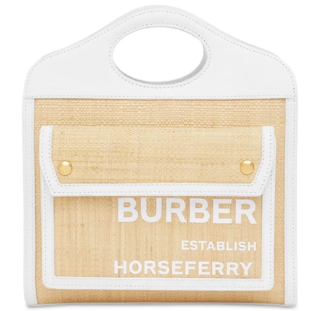Túi Burberry Mini Two-tone Canvas Pocket Bag 'Natural' 8030256
