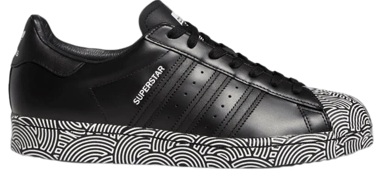 Giày Adidas Superstar x Hirocoledge 'Tokyo Black' FY1589