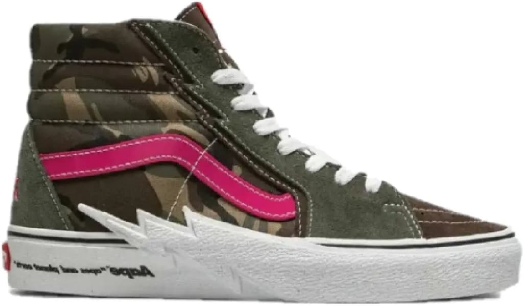 Giày Vans x AAPE Sk8-Hi 'Bolt Khaki' VN0A5JIVCMA1