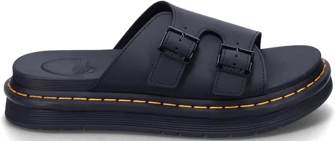 Dép Dr. Martens Dax Men's Leather Slide 'Black' 25764001